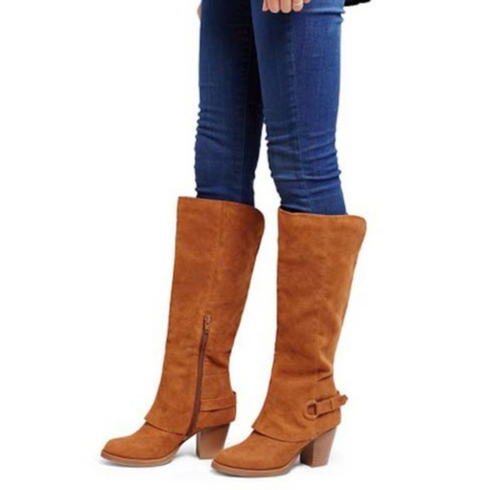Mossimo Supply Co Women's Tan Knee-High Boots - Picture 4 of 8
